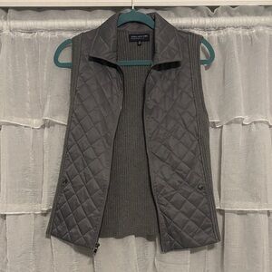 Jones New York Gray Women’s Quilted Vest Size PM